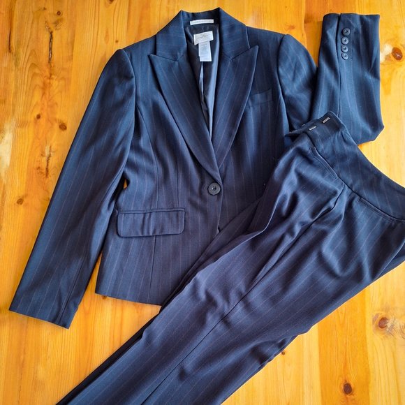Emma James Pants - 2 Piece Emma James Stretch Pinstripe Pantsuit